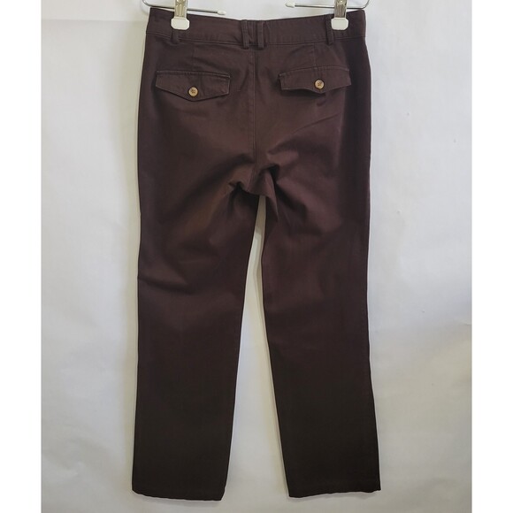 Dockers chino cotton brown straight leg pants size 4M NWOT - Picture 3 of 10